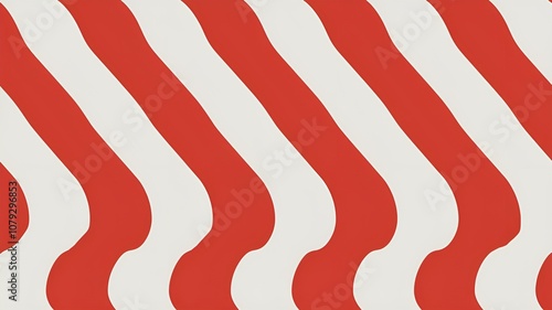 Pattern simple classic bright red and white color