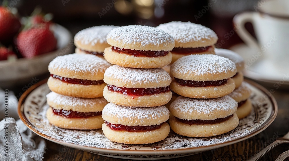 Mexican yoyos jam filled cookies Mexican yoyos jam filled cookies