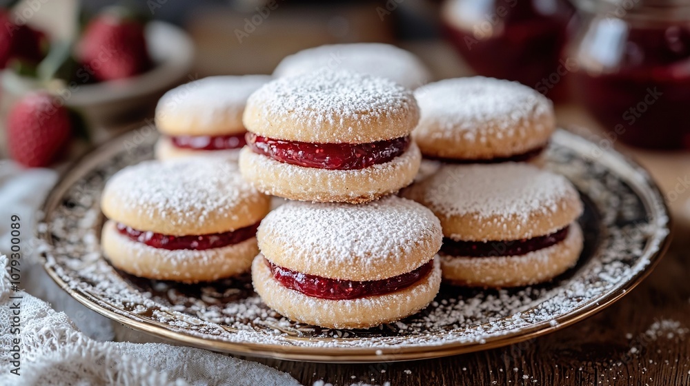 Mexican yoyos jam filled cookies Mexican yoyos jam filled cookies