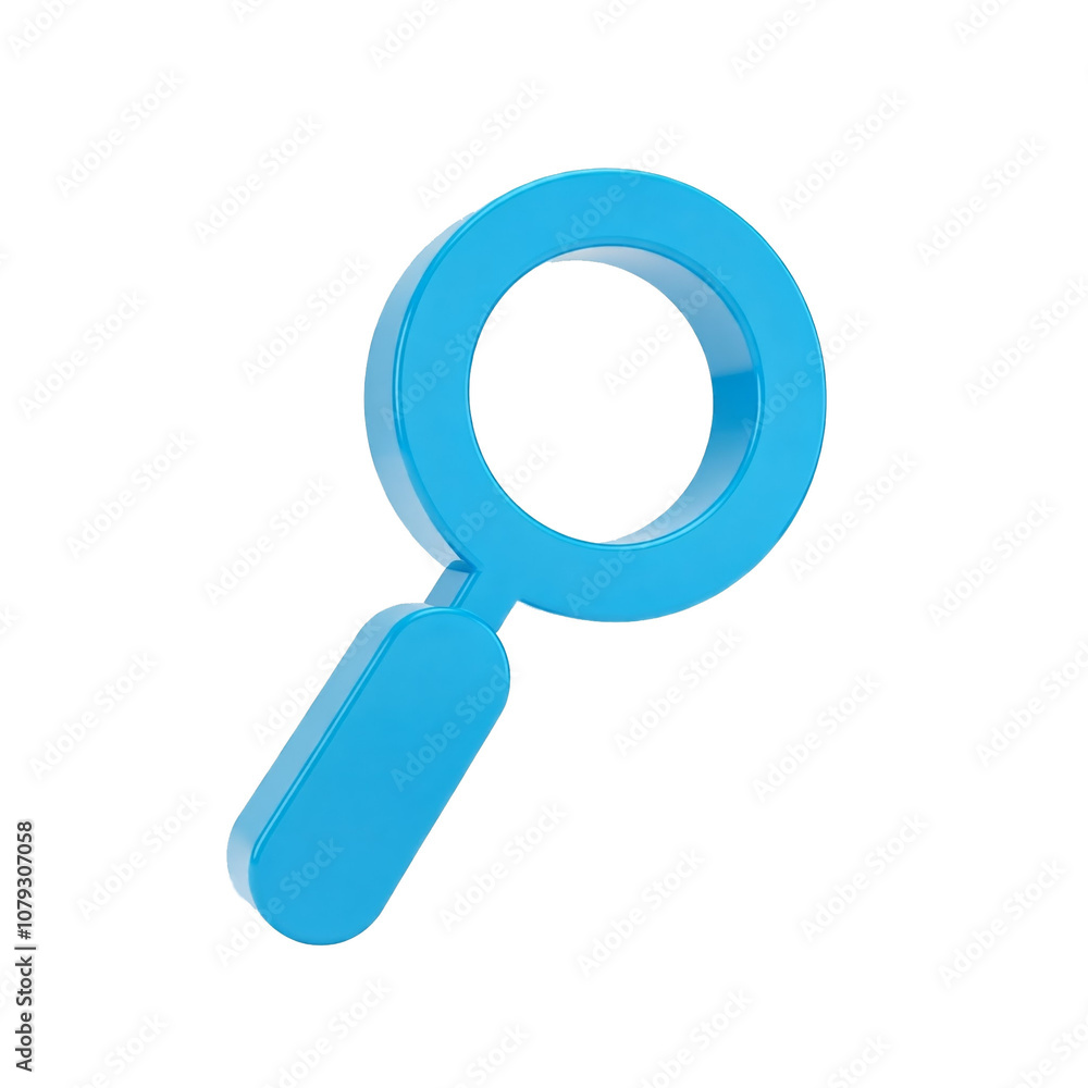 Magnifying glass icon on white background Magnifying glass icon on white background