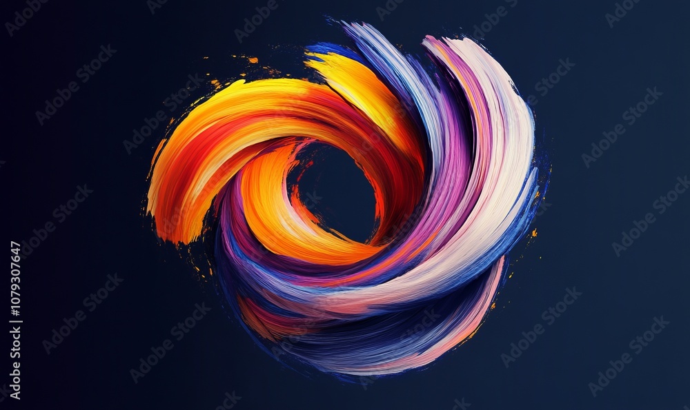 Abstract Twisted Text Photo Effect Template Abstract Twisted Text Photo Effect Template