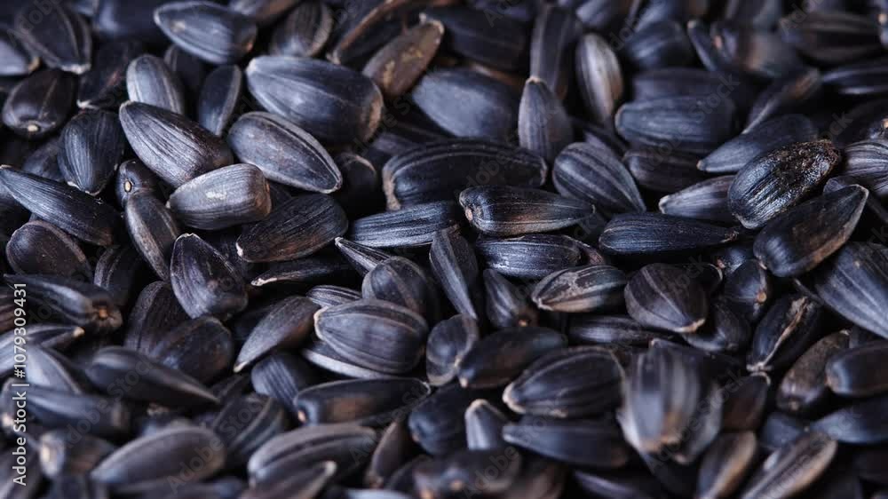 The sunflower seeds on a plate close-up. The sunflower seeds after harvest. Pile of Dried Sunflower Unpeeled Seeds, a Healthy Source of Vitamins in Vegan Food. The sunflower seeds on a plate close-up. The sunflower seeds after harvest. Pile of Dried Sunflower Unpeeled Seeds, a Healthy Source of Vitamins in Vegan Food.
