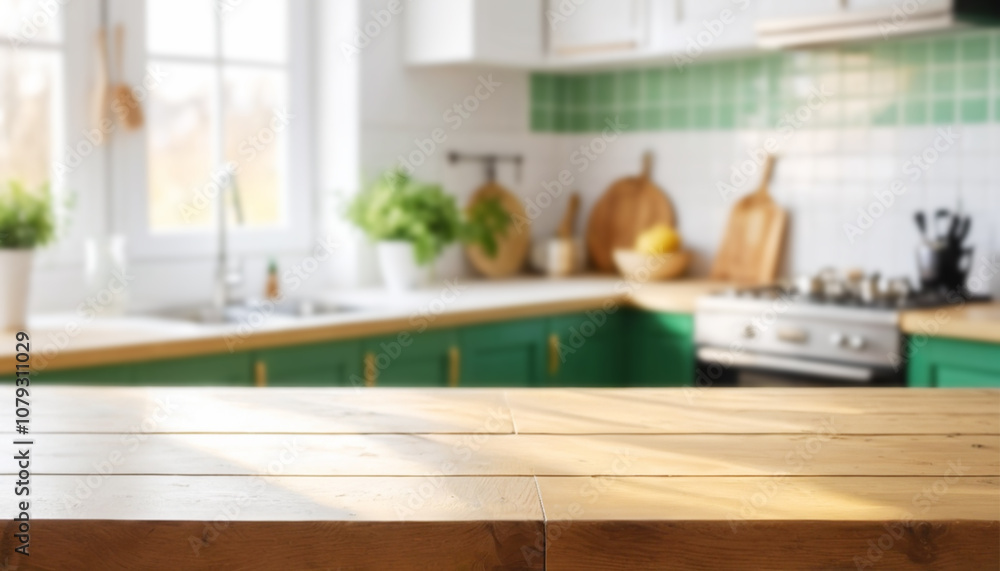 Empty wooden table with the bright white interior of the kitchen as a blurred background behind the bokeh golden sunshine
Empty wooden table with the bright white interior of the kitchen as a blurred background behind the bokeh golden sunshine