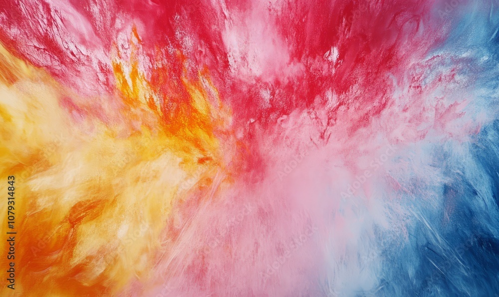 Colorful Powder Explosion Abstract Art Colorful Powder Explosion Abstract Art