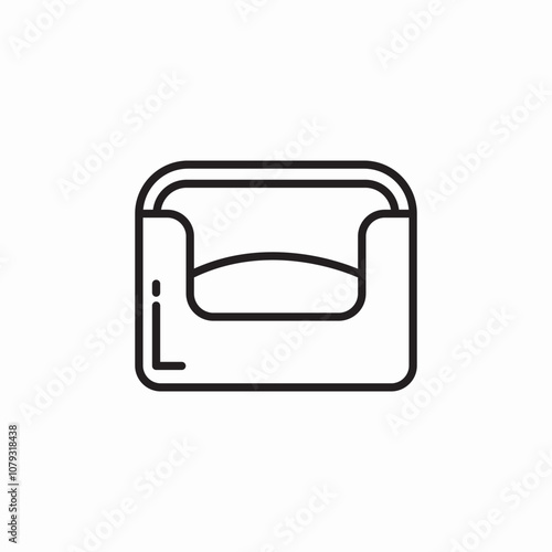 cat seat icon sign vector