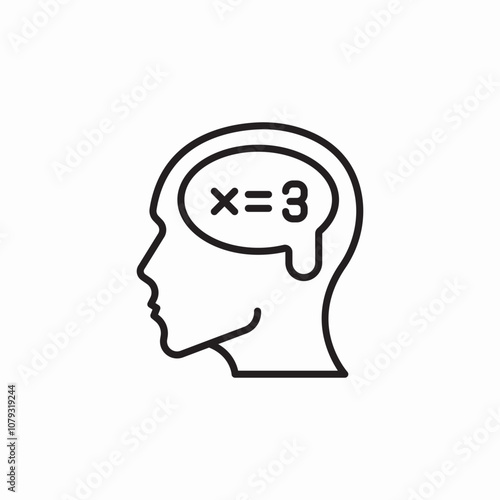 math solving icon sign vector