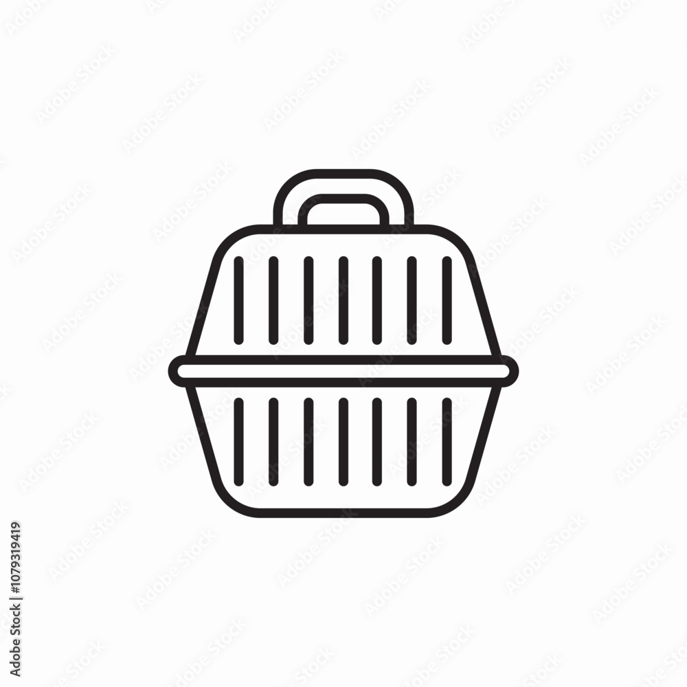 pet carrier icon sign vector pet carrier icon sign vector