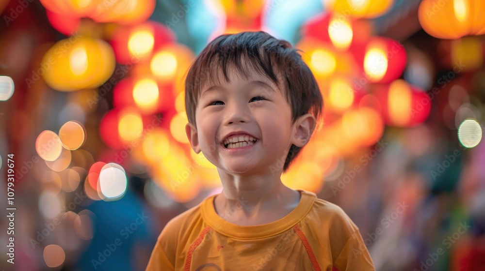 Amidst a vivid backdrop, a confident Asian boy's charismatic pose symbolizes his natural charm and youthful confidence Amidst a vivid backdrop, a confident Asian boy's charismatic pose symbolizes his natural charm and youthful confidence