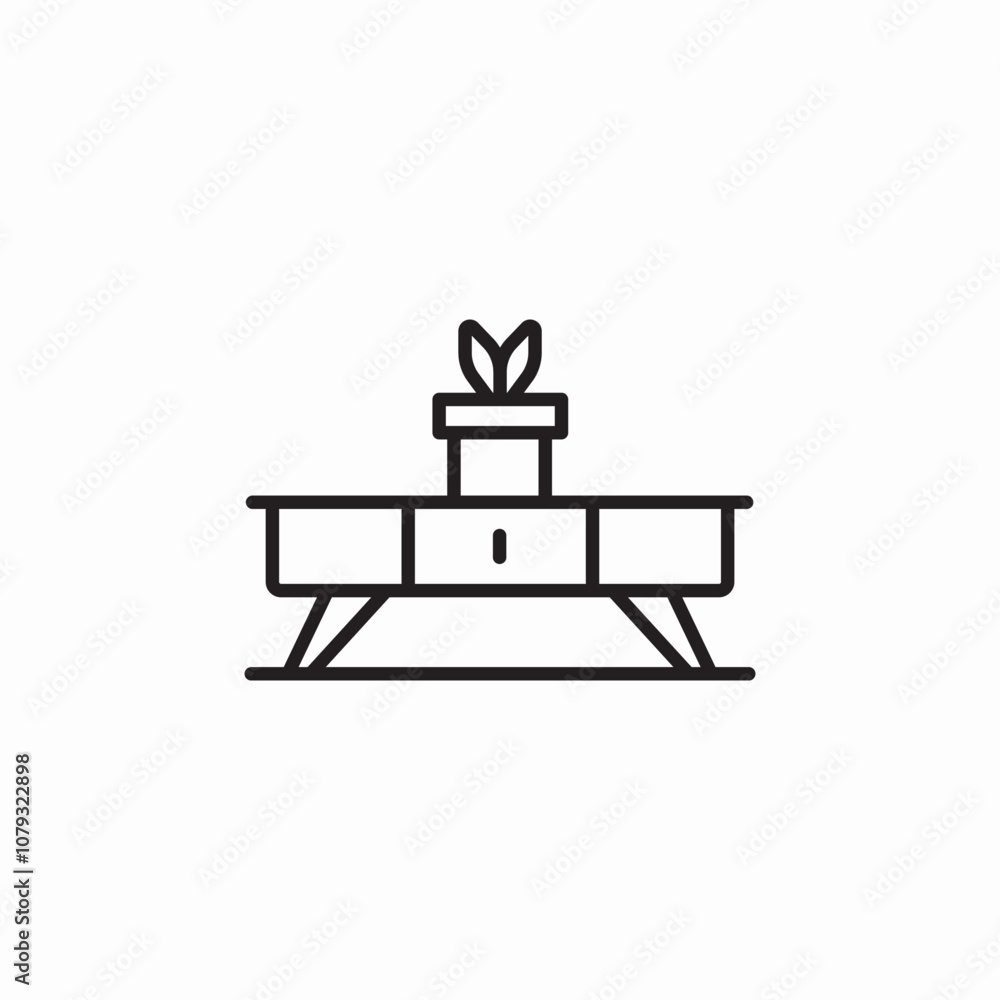 coffee table icon sign vector coffee table icon sign vector