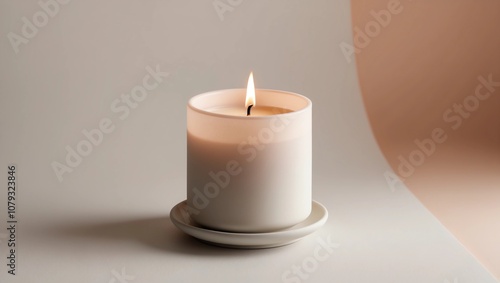 Wallpaper Mural Serene Tapered Candle Design with Soft Creamy Hues and Tranquil Ambiance Torontodigital.ca