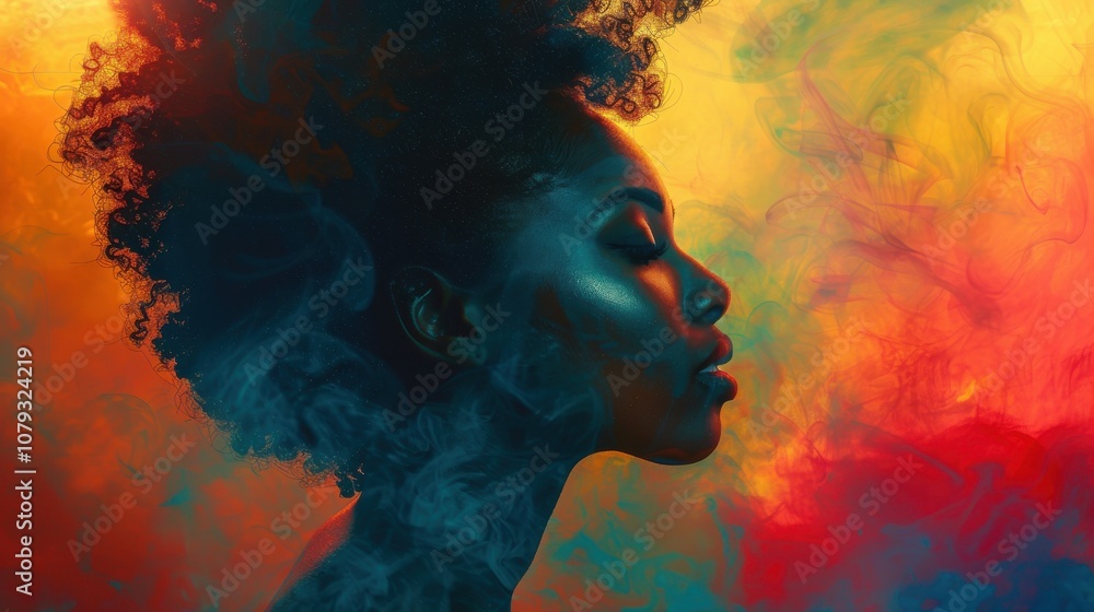 Amidst a spectrum of colors, a determined LGBTQ student's poised posture signifies their courage and determination Amidst a spectrum of colors, a determined LGBTQ student's poised posture signifies their courage and determination
