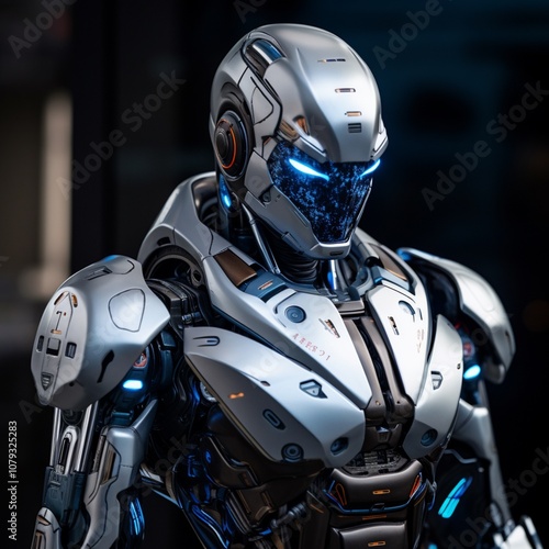 A robot with a Chat GPT interface version of a full-body robot