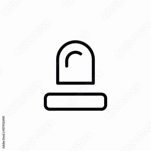 alarm siren icon sign vector