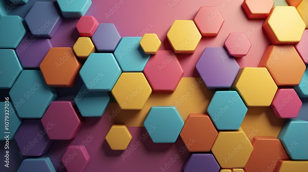 rainbow colors hexagons modern background 3d rainbow colors hexagons modern background 3d