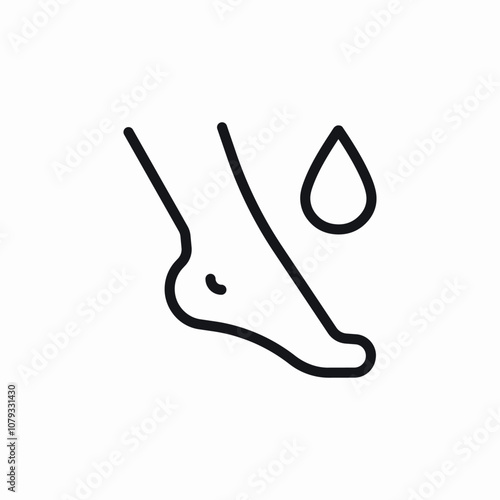 foot wash icon sign vector