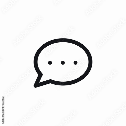 speech bubble icon sign vector
