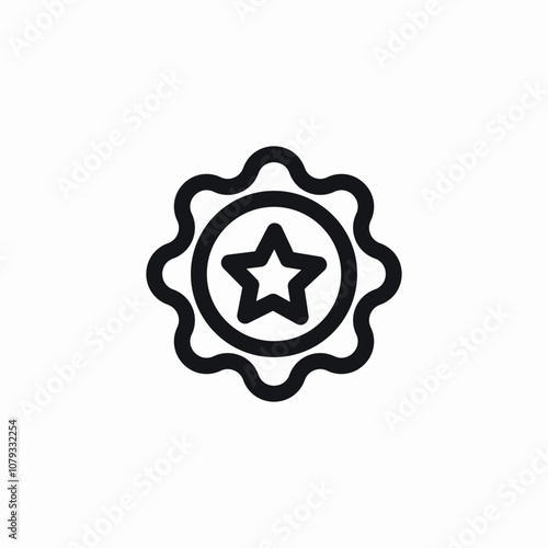 star badge icon sign vector