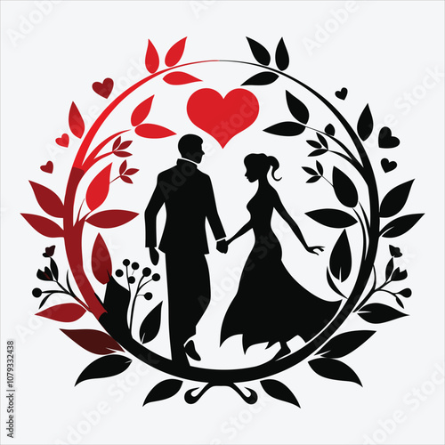 Legacy of Love, Vector White background illustration, Generative Ai