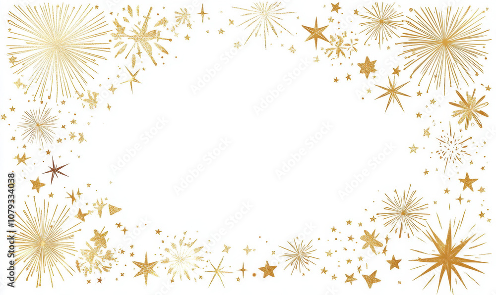 Fireworks background, gold fireworks vector border, frame
Fireworks background, gold fireworks vector border, frame