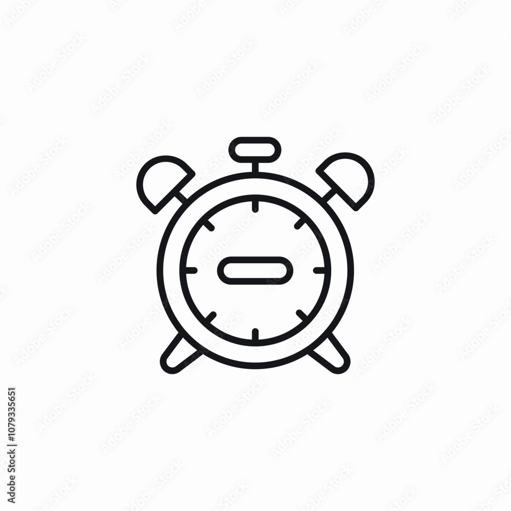 alarm clock icon sign vector alarm clock icon sign vector