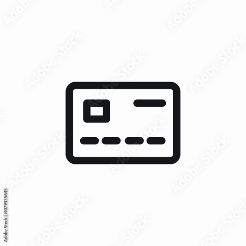 bank card icon sign vector