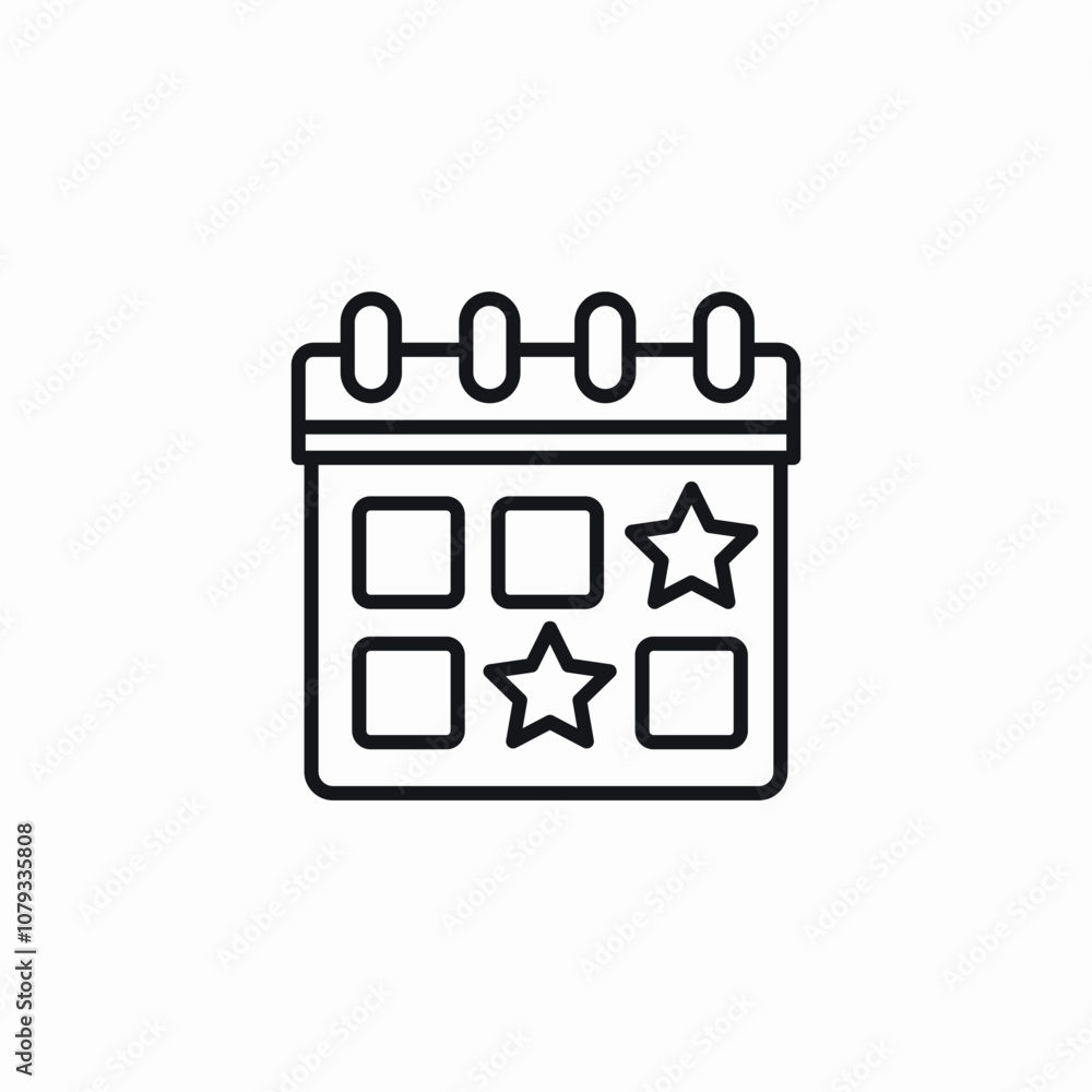 calendar event mark star icon sign vector calendar event mark star icon sign vector