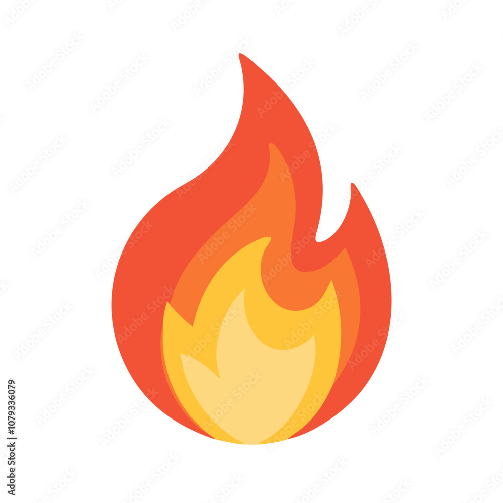 A vibrant vector icon representing a stylized flame, ideal for illustrating heat, fire, or warmth in various designs and contexts, such as energy, cooking, or outdoor activities A vibrant vector icon representing a stylized flame, ideal for illustrating heat, fire, or warmth in various designs and contexts, such as energy, cooking, or outdoor activities