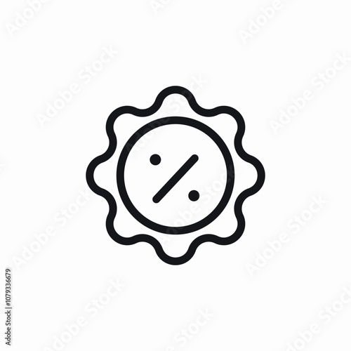 discount badge icon sign vector