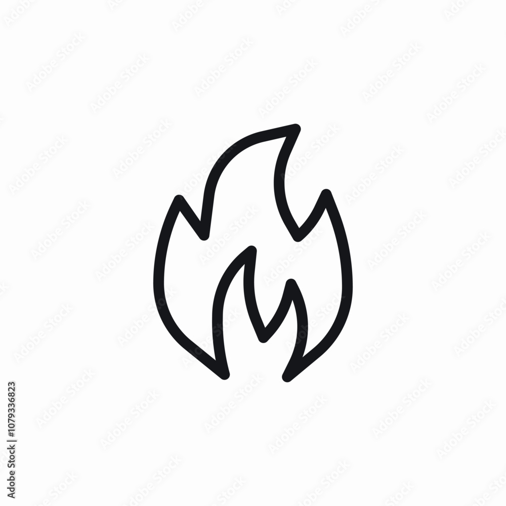 fire flame hot icon sign vector fire flame hot icon sign vector