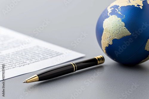 Close-Up of Human Rights Declaration Document