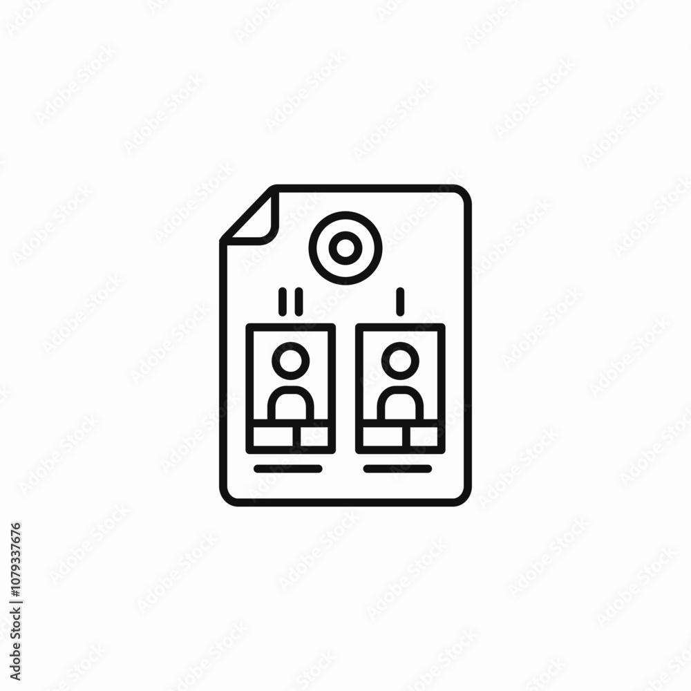 vote members list icon sign vector vote members list icon sign vector