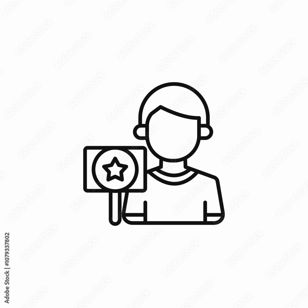 vote strike banner icon sign vector vote strike banner icon sign vector