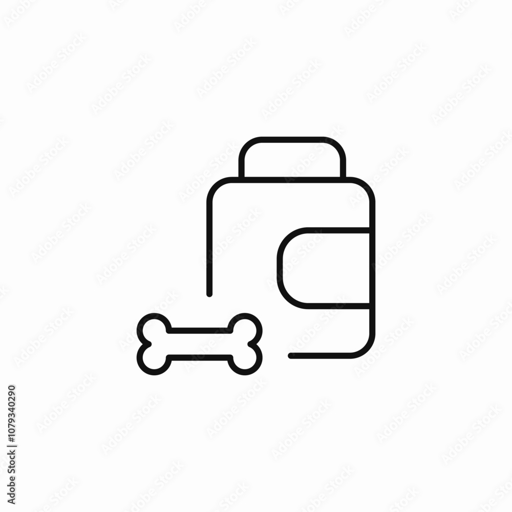 dog food icon sign vector dog food icon sign vector