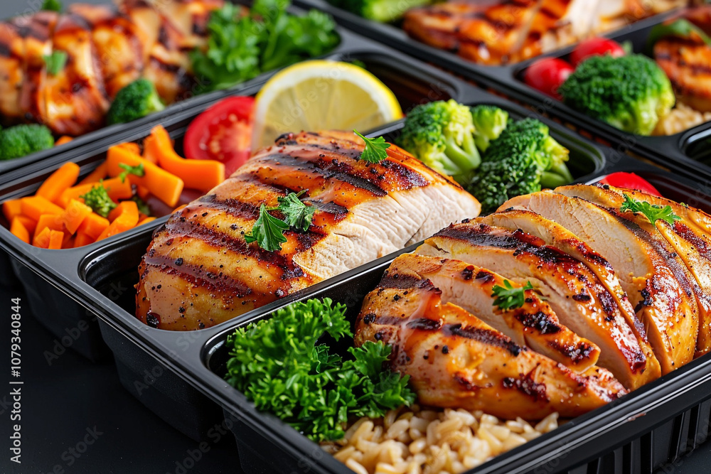 Healthy Meal Prep Containers with Balanced Meals Healthy Meal Prep Containers with Balanced Meals