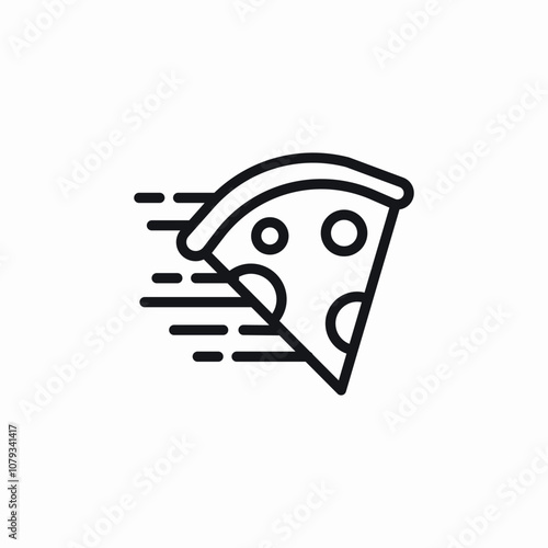 pizza delivery icon sign vector