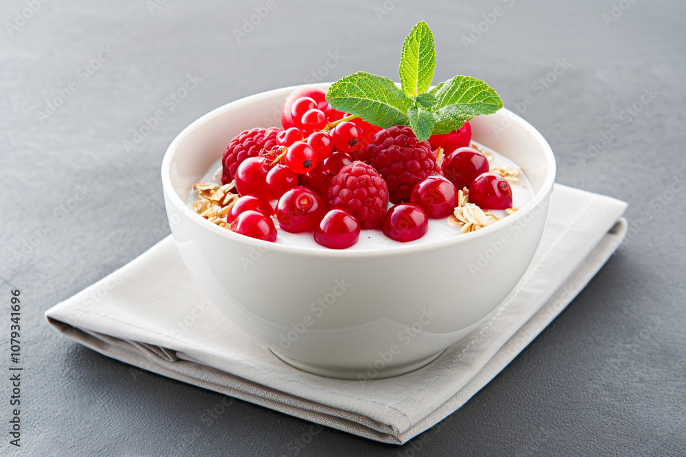 Wholesome Oatmeal Topped with Fruit and Honey Wholesome Oatmeal Topped with Fruit and Honey