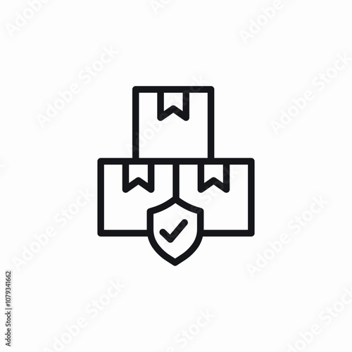 warehouse protected icon sign vector