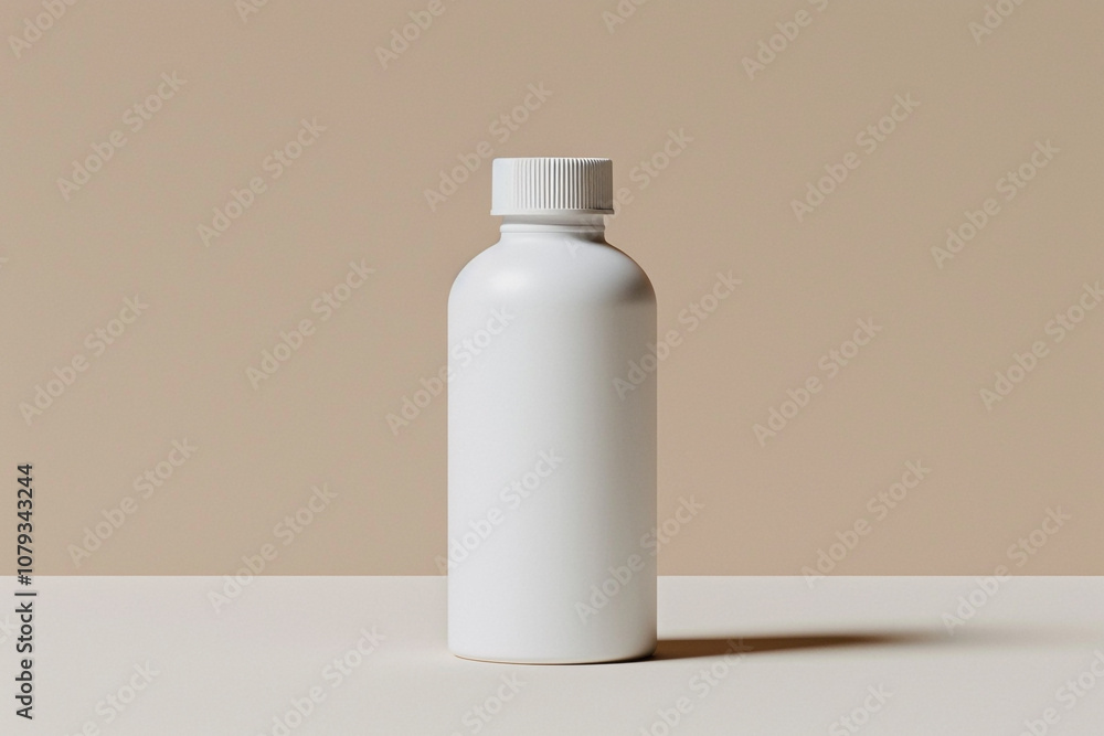 Tablet Bottle Mockup with a Simple Clinical Look Tablet Bottle Mockup with a Simple Clinical Look