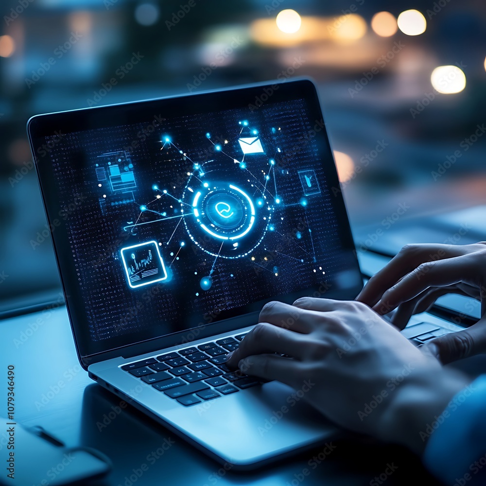 Business IoT infrastructure enhancing productivity and connectivity in operations. Business IoT infrastructure enhancing productivity and connectivity in operations.