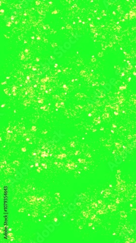 Shining Sparks On A Green Screen vertical video