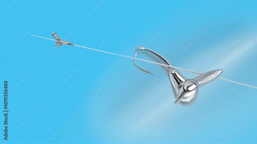fishing hook isolated on white background fishing hook isolated on white background