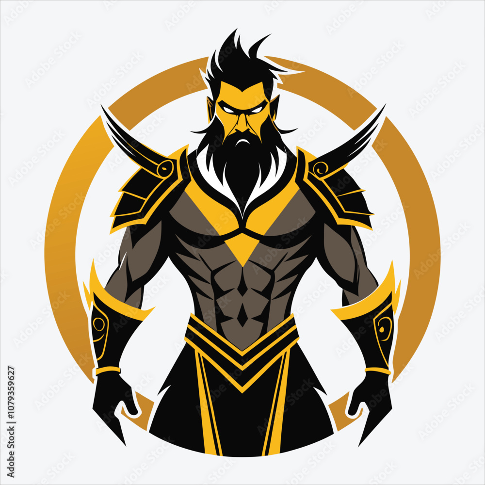 Nonviolent Warrior, Vector White background illustration, Generative Ai Nonviolent Warrior, Vector White background illustration, Generative Ai