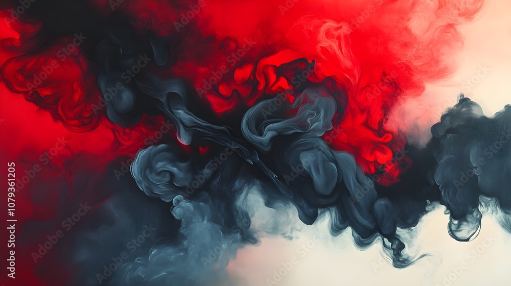 Abstract smoke background with black red gradient color Abstract smoke background with black red gradient color