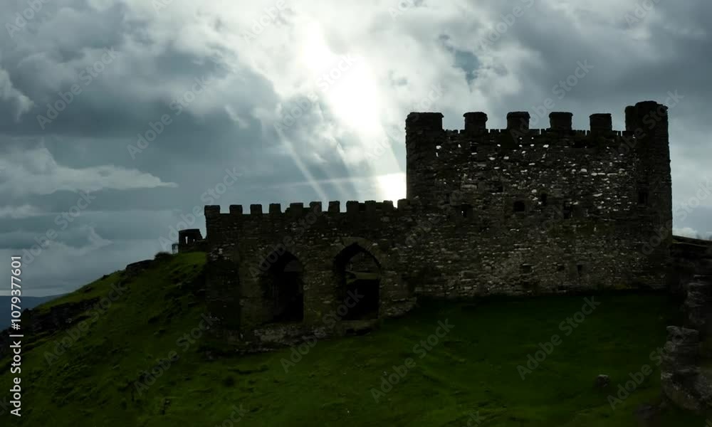 Ancient Fortress Ruins Overgrown with Grass and Moss
Ancient Fortress Ruins Overgrown with Grass and Moss