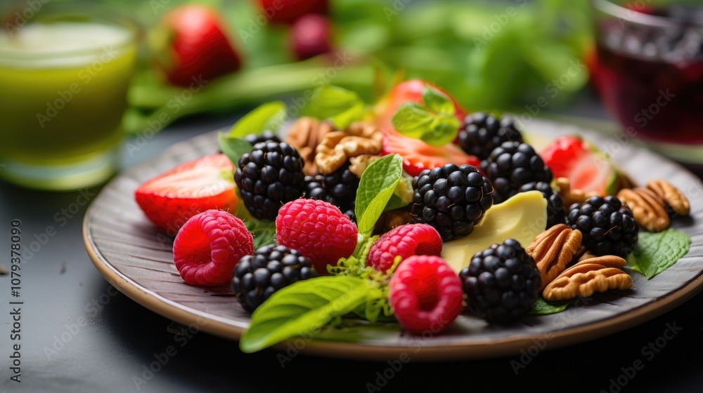 Antioxidant-Boosting Meal with Colorful Ingredients Antioxidant-Boosting Meal with Colorful Ingredients