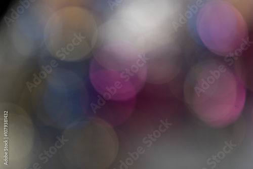 billes de bokeh en transprarence pour usage graphique, sur le thème de noël