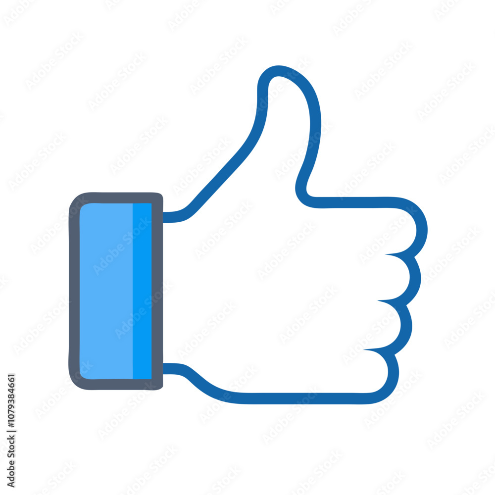 Vector icon of a thumbs up gesture symbolizing approval and positivity, designed with clean lines and a modern aesthetic for use in various digital applications and platforms Vector icon of a thumbs up gesture symbolizing approval and positivity, designed with clean lines and a modern aesthetic for use in various digital applications and platforms