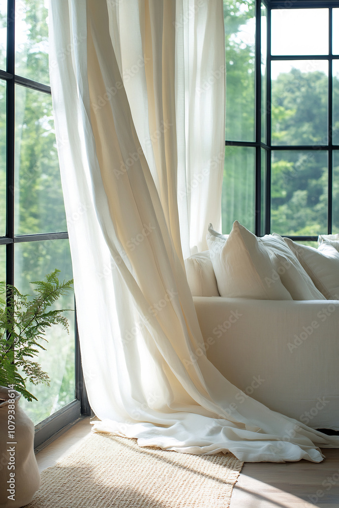 Bright morning light in a cozy room Bright morning light in a cozy room