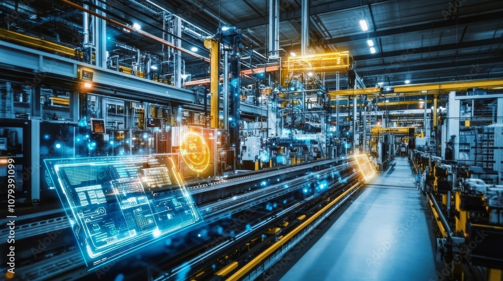 Modern Manufacturing Facility with Augmented Reality Modern Manufacturing Facility with Augmented Reality