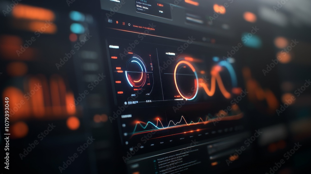Obraz premium Dynamic Data Visualization Dashboard
